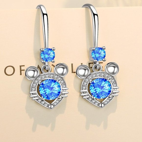 Jewelry - 925 Sterling Silver Hoop Drop Dangle Earrings I763